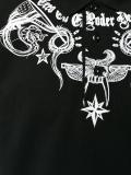 Tattoo print polo shirt