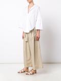 flared sleeved shift shirt