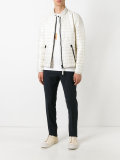 banded collar jacket