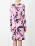 palm trees print dress