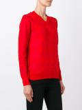 jacquard v neck jumper