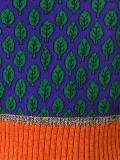 leaf pattern knitted top