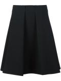 front pleat skirt