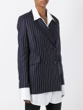 monogram striped blazer