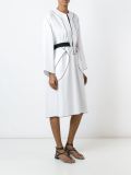 contrast piped trim dress