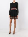 floral embroidery dress
