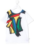 paint stroke print T-shirt