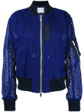 broderie bomber jacket
