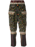 drop-crotch cropped trousers