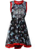 floral print flared dress