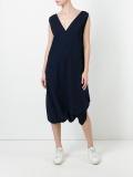 V-neck flared dress