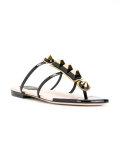 studded T-bar sandals