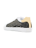studded laced-up sneakers
