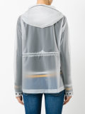 hooded raincoat