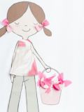 女孩印花T恤