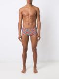 printed swimming trunks