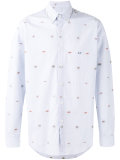 multi embroidered figures shirt 