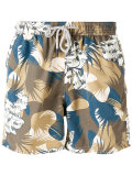 camouflage drawstring swim shorts