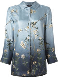 floral print concealed button shirt