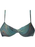 printed bikini top