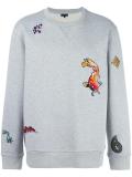 embroidered fish detail sweatshirt