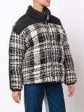 plaid puffer jacket
