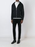 hooded zipped jacket