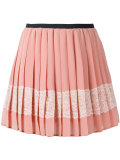 embellished crepe mini skirt