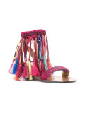multi-tassel sandals