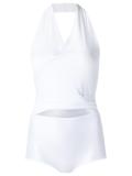 V neck bodysuit