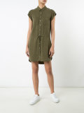 drawstring shirt dress