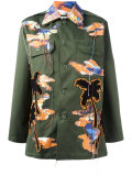 bird patches military jacket