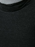 oversized polo-neck jumper 