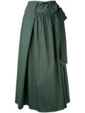 drawstring flared skirt 