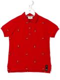 lightbulb embroidered polo shirt