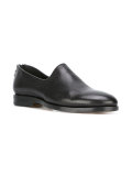zip-back loafers
