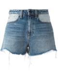 distressed denim shorts