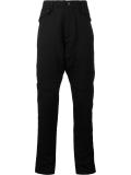 paneled peg leg pants