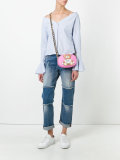 toy bear paper cut out crossbody bag