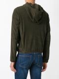 perforated hooded jacket