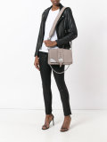 metal plaque shoulder bag