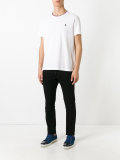 striped round neck T-shirt
