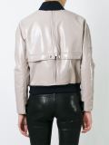 varnished bomber jacket 