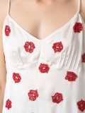 silk embroidered top