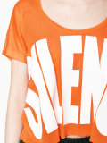 'silence' printed t-shirt