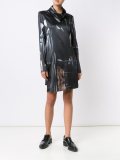 abstract print shift dress