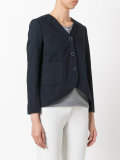 curved hem jacket 
