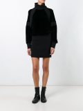 velvet panel dress