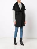 sleeveless shawl collar coat