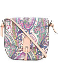 paisley print saddle bag